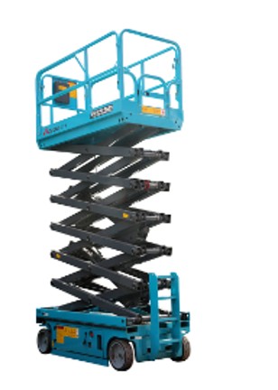 Roshow AS3055M scissor lift fully extended
